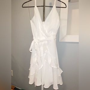 Altar’d State Wrap White Mini Dress Size XL